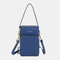 Women 6.5 inch Touch Screen Bag RFID Blocking Handbag - Blue