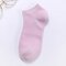 Boat Socks Breathable Double Needle Men's Socks Wild Solid Color Socks Cotton Sweat Socks - Female pink