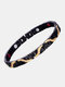 Trendy Simple Carved Dragon Pattern Cross H-shaped Splicing Chain Stainless Steel Magnet Stone Magnetic Therapy Bracelet - Black+Gold