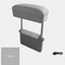 Car Wireless Charging Multi-Function Armrest Box Pad Storage Box Central Control Elbow Support Holder - Gray