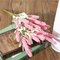  12 голов искусственный букет цветов лаванды дом Свадебное Сад декор - Розовый
