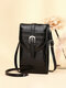 Women Alligator Multi-Slot Comestic Crossbody Bag Phone Bag PU leather Clutch Bag Card Bag - Black
