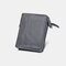 Men Genuine Leather RFID Anti-theft Multi-slots Retro Large Capacity Foldable Card Holder Wallet - Grey