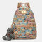Women Bear Pattern Large Capacity School Bag Backpack - Pink