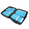 Polyester Home 7-piece Duffel Bag Travel Digital Storage Bag Women Men - Blue
