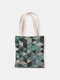 Women Canvas Quilted Bag Handbag Shoulder Bag Shopping Bag Tote - 1