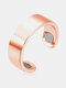 1 Pcs Simple Casual Style Unique Personality Magnetic Ring Health Alloy Fashion Men's Open Ring - Rose Gold