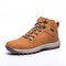 Men Warm Lining Non Slip Outdoor Waterproof Microfiber Leather Boots - Brown