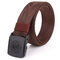 Mens Nylon Multi-color Belt Outdoor Slider Buckle Military Tactical Durable Belt Adjustable - Coffee