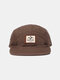 Men Cotton Made-old Retro Casual Flat Brim Sunshade Baseball Hat - Coffee