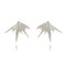 Trendy Explosion Fireworks Ear Stub Glossy Metal Earrings Hanging Earrings For Women - Silver
