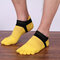 Men's Toe Socks Solid Color Retro Wool Socks Cotton Thickened Socks - Yellow