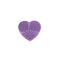 Silicone Heart Shape Makeup Brush Cleansing Pad Mat Tool - Purple