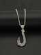 Trendy Carved Anchor-shaped Pendant Stainless Steel Necklace - Silver Pendant（No Chain）