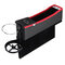 Leather Car Seat Gap Filler Dual USB Charging Port Cup Holder Storage Box Coin Collector - Red