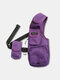 Men Fashion Oxford Waterproof Crossbody Bag Tactical Package - Purple
