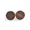 Mens Metal Wood Casual Wedding Party Bussiness Vogue Vintage Round Cufflinks - #1