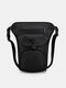 Men Oxfords Cloth Sport Light Weight Belt Bag Convertible Strap Waterproof Fashion Crossbody Bag - Black