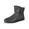 Men Microfiber Leather Non Slip Warm Lining Sport Casual Boots - Coffee