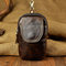 Men Cow Leather Waist Bag Leisure Genuine Leather Handbag - Coffee