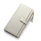 Baellerry Women Multi-slots Elegant Long Wallet Card Holder Purse - Gray