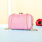 Women Dinner Bag PU Leather Mini Phone Bag Crossbody Bag Sequins Clutch Bag - Pink
