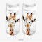 3D Digital Printing Design Animals High Quality Female Boat Socks Ankle Sock  - #08