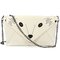 Women Fox Pattern Leather Crossbody Bag - White