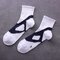 Unisex Vogue Cotton Breathable Sweat Socks Comfortable Casual Sports Long Tube Socks - White