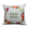 Estilo americano Estampado floral refrescante Soft Funda de cojín de felpa corta Fundas de almohada para el hogar Sofá de oficina - #4