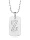 Trendy Simple Geometric-shaped Hollow Letter Pendant Round Bead Chain 3 Wearing Methods Stainless Steel Necklace - Z