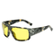 Men Sports Camouflage HD Polarized Square Sunglasses UV400 Outdoor Driving Sunglasses - Yellow