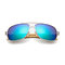 पुरुष महिला बांस पैर धातु फ्रेम रेट्रो धूप का चश्मा आउटडोर तह बड़े फ्रेम काले चश्मे - # 04