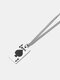 1/2 Pcs Trendy Fashion Hip-hop Multi-layers Poker Spade Ace Titanium Stainless Steel Necklace - One Chain Necklace