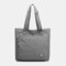 Handbag Casual Shoulder Strap Adjustable Shoulder Handbag Large Capacity Nylon Lightweight Mom Big Bag - Gray