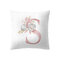 Simple Nordic Style Pink Alphabet ABC Pattern Throw Pillow Cover Home Sofa Creative Art Pillowcases - #19
