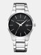 JASSY 5 Colors Stainless Steel Business Casual Multifunctional Calendar Quartz Watch - #04