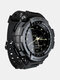 IP68 Waterproof Smart Watch Remote Camera Stopwatch Goal Management Fitness Sports Bracelet - Black