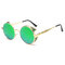 Mens Womens HD Polarized UV Protection Punk Sunglasses Fashion Outdoor Travel Round Sunglasses - #6