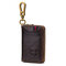 Men Women Vintage Genuine Leather Card Holder Key Bag Key chain Wallet  - Black