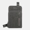 Men Multi-Layers 6.5 Inch Phone Bag Card Case Crossbody Bag - Gray