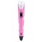 3D Pen LED Screen DIY Creative 3D Printing Pen with USB 100m ABS Filament Creative Toy Gift For Kids Design Drawing - Pink