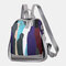 Women Anti theft Waterproof Casual Backpack School Bag Shoulder Bag - Grey