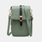 Women Casual Patchwork 6.3'' inch Phone Bag Crossbody Bag - Green