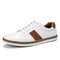 Menico Men Microfiber Leather Non Slip Sport Casual Shoes - White