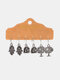 3 Pcs Bohemia Drop-Shape Women Earrings Set Tassel Pendant Earrings Jewelry Gift - #05