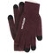 Knitted Touch Screen Gloves Non-slip Outdoor Warm Gloves - Wine Red