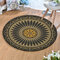 Vintage Turkish Bohemian Mandala Round Thin Flat Carpet Rug Home Bedroom Washable Carpets Art Decor - #10