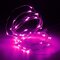 3M 4.5V 30 LEDバッテリー式シルバーワイヤーミニ妖精ストリングライトマルチカラークリスマスパーティーの装飾 - ピンク