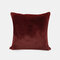 Nordic Simple Solid Color Rabbit Fur Plush Pillow Home Bedroom Pillowcase - Wine Red